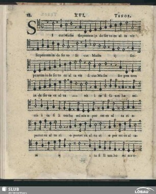 XVI. Sicut Moses serpentem; SWV 68