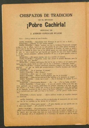 ¡Pobre cachirla!
