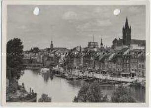 Königsberg in Preußen, Fischmarkt und Albertus-Universität am Pregel