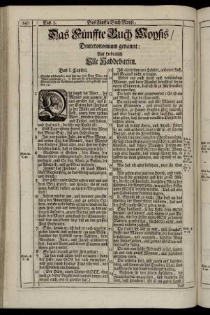 Das Fünfte Buch Mose, genannt Deuteronomium.