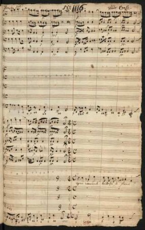 Herr warum trittest du so ferne; V (4), strings, bc; a-Moll