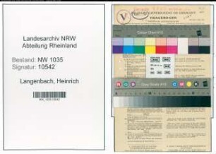 Entnazifizierung Heinrich Langenbach , geb. 20.09.1888 (Elektriker)