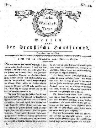 Nr. 43., 29. Mai 1810