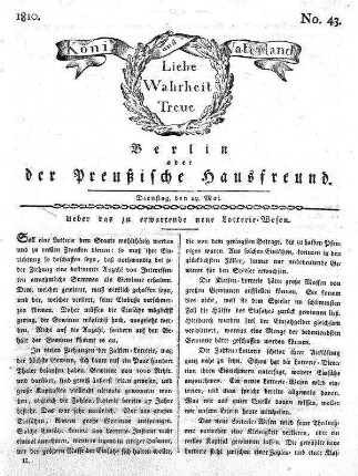 Nr. 43., 29. Mai 1810