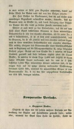 Komparative Versuche.