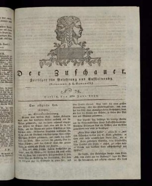 No. 74 - 20. Juni 1822