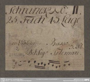 Sonatas - Mus.2392-Q-6 : vl (2), bc - D; TWV 42:D 1