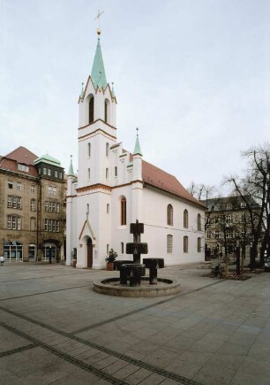 Cottbus (Chóśebuz), Spremberger Straße, Schloßkirchplatz