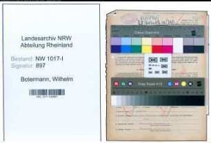 Entnazifizierung Wilhelm Botermann , geb. 02.07.1902 (Geschaeftsfuehrer)