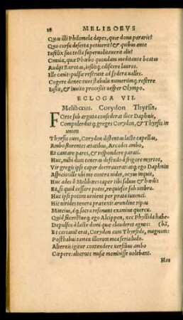 Ecloga VII. Meliboeus.