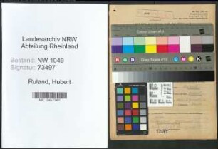 Entnazifizierung Hubert Ruland , geb. 19.08.1895 (Anstreicher)