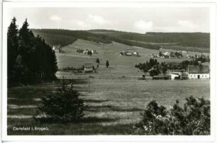 Blick nach Carlsfeld im Erzgebirge