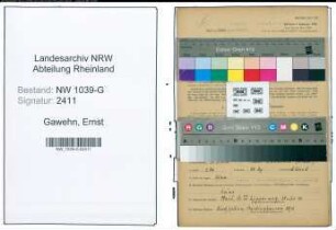 Entnazifizierung Ernst Gawehn , geb. 31.03.1902 (Hilfsfoerster)