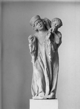 Archivoltenfigur: Verdammte des Jüngsten Gericht