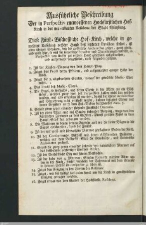Scenographia (Beschreibung + Abbildung (Faltblatt).