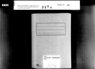 Schriftwechsel über Aktivkapitalien und Passivkapitalien
