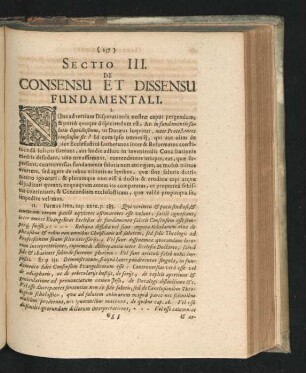 Sectio III. De Consensu Et Dissensu Fundamentali.