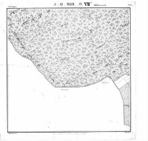 Kartenblatt SO XLVII 16 Stand 1821 ca. (nur württembergischer Teil)