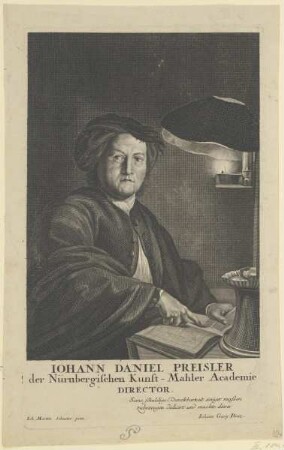 Bildnis des Iohann Daniel Preisler