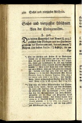 Sechs und vierzigster Abschnitt. Von der Elnbogenröhre.