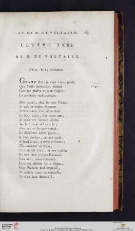 (Lettre XXXI - XL)
