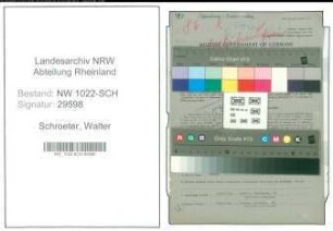 Entnazifizierung Walter Schroeter , geb. 10.04.1902 (Presser)