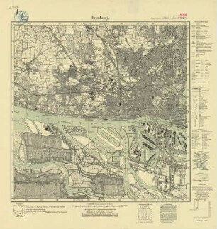 2425 (alte Nr.: 1029) Hamburg, Meßtischblatt (4cm - Karte)