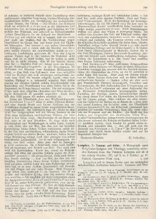 343-344 [Rezension] Traub, Gottfried, Kampf und Frieden
