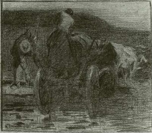 Bauern beim Wasserschöpfen