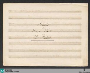 Sonatas - Don Mus.Ms. 2605 : pf; B|b