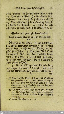 Sechs und zwanzigstes Capitel