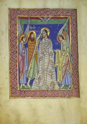Albani-Psalter & Psalter der Christina von Markyate — S. 32 - Taufe Christi