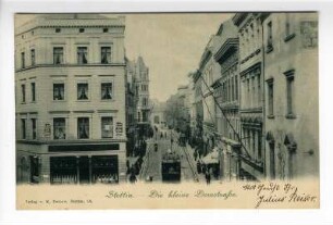 Stettin. - Die Kleine Domstraße.