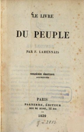 Le livre du peuple