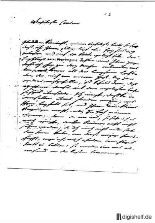 2: Brief von Justus Möser an Jenny Freiderici