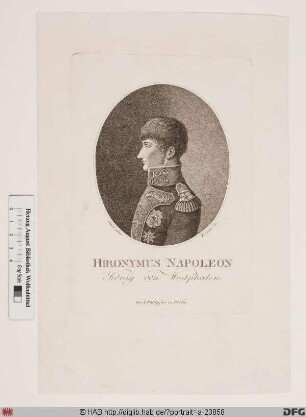 Bildnis Jérôme (Bonaparte), 1807-13 König von Westfalen