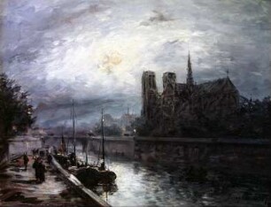 Nôtre Dame (Paris) bei Mondschein