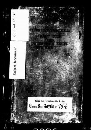 Gerichtshandelsbuch von Sayda, Bd. 07