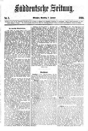 Süddeutsche Zeitung. 1860, 1860, Jan. - Apr.