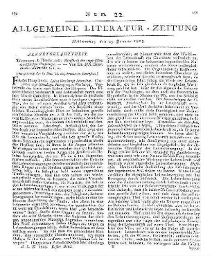 Autenrieth, J. H. F. von: Handbuch der empirischen menschlichen Physiologie (Fortsetzung der in Num. 21. abgebrochenen Recension)
