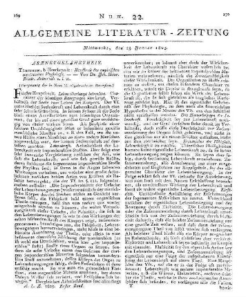 Autenrieth, J. H. F. von: Handbuch der empirischen menschlichen Physiologie (Fortsetzung der in Num. 21. abgebrochenen Recension)