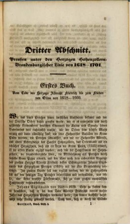 Preussische Geschichte. 2, Preußen unter der Herrschaft der Hohenzollern von 1618 bis zu den Märztagen 1848