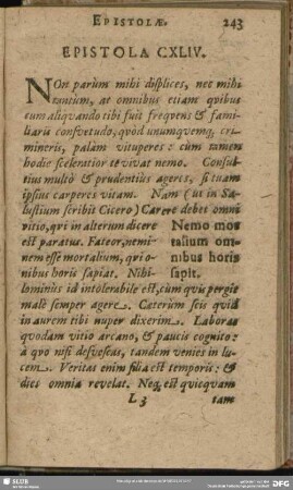 Epistola CXLIV.