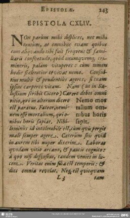 Epistola CXLIV.