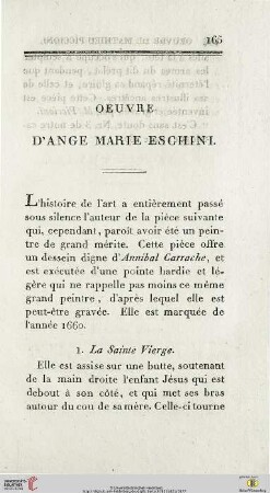 Oeuvre d’Ange Marie Eschini