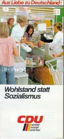 Propagandaschrift der CDU zur Bundestagswahl 1976