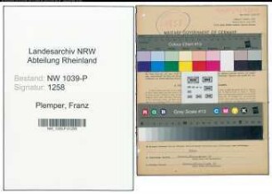 Entnazifizierung Franz Plemper , geb. 11.04.1883 (Amtsinspektor)