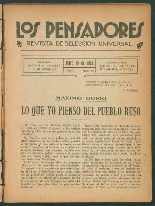 Lo que yo pienso del pueblo ruso