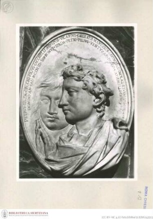 Kapellenaussstattung, Medaillon mit Büsten des Petrus und Serronus Spada