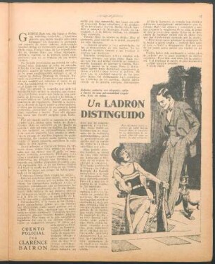 Un ladrón distinguido : Cuento policial por Clarence Bairon
